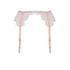 AGENT PROVOCATEUR Lorna Suspender (Sand/White) -Lingerie Boutique Shop 106456 flatshot front