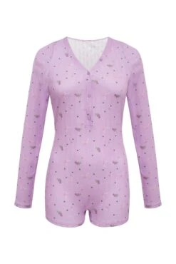 Pointelle Deep V Onesie -Lingerie Boutique Shop 2022.08.30.ForLove Lemons17039