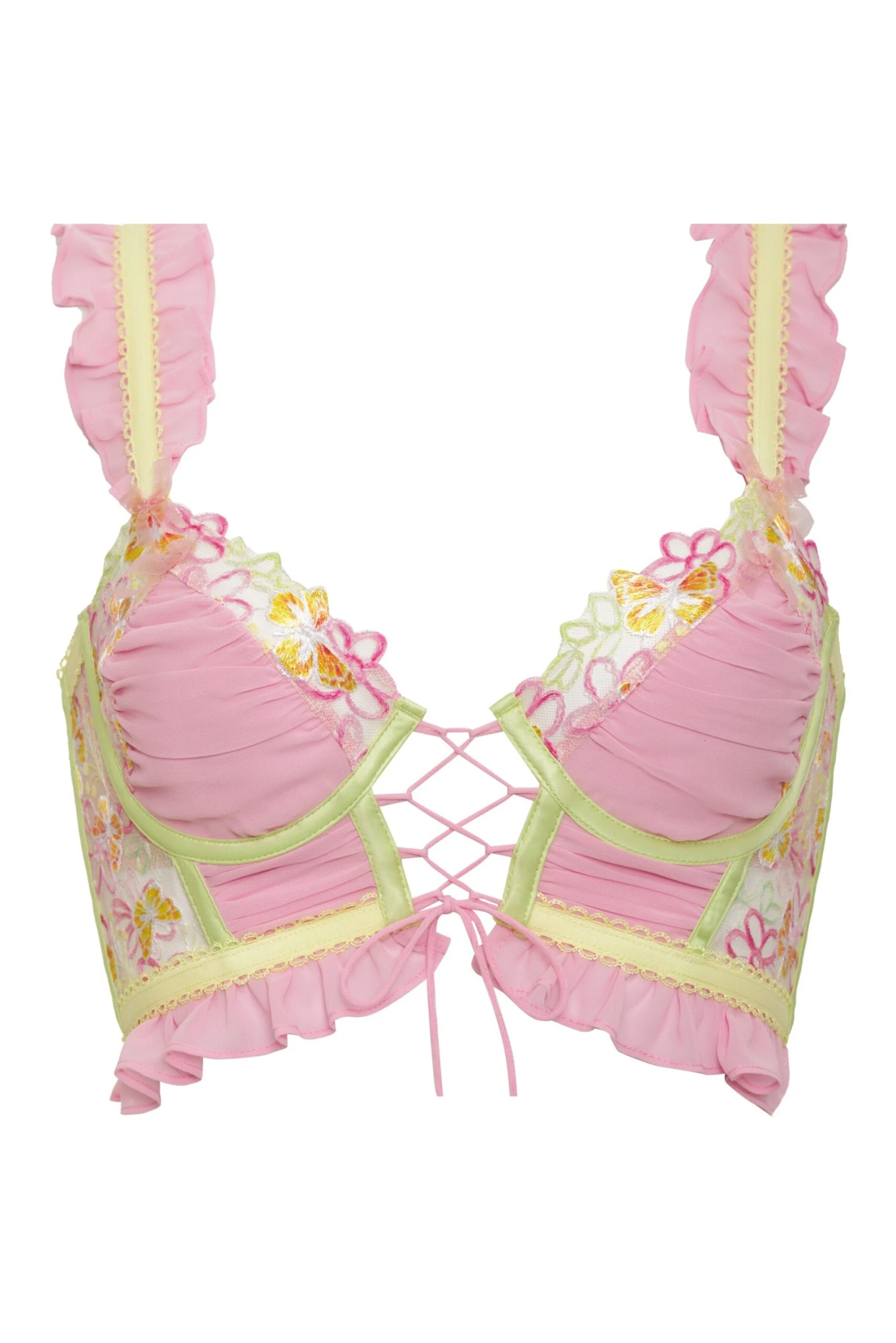 Sunset Butterfly Ruffle Bustier 7 Sunset Butterfly Ruffle Bustier - Image 5