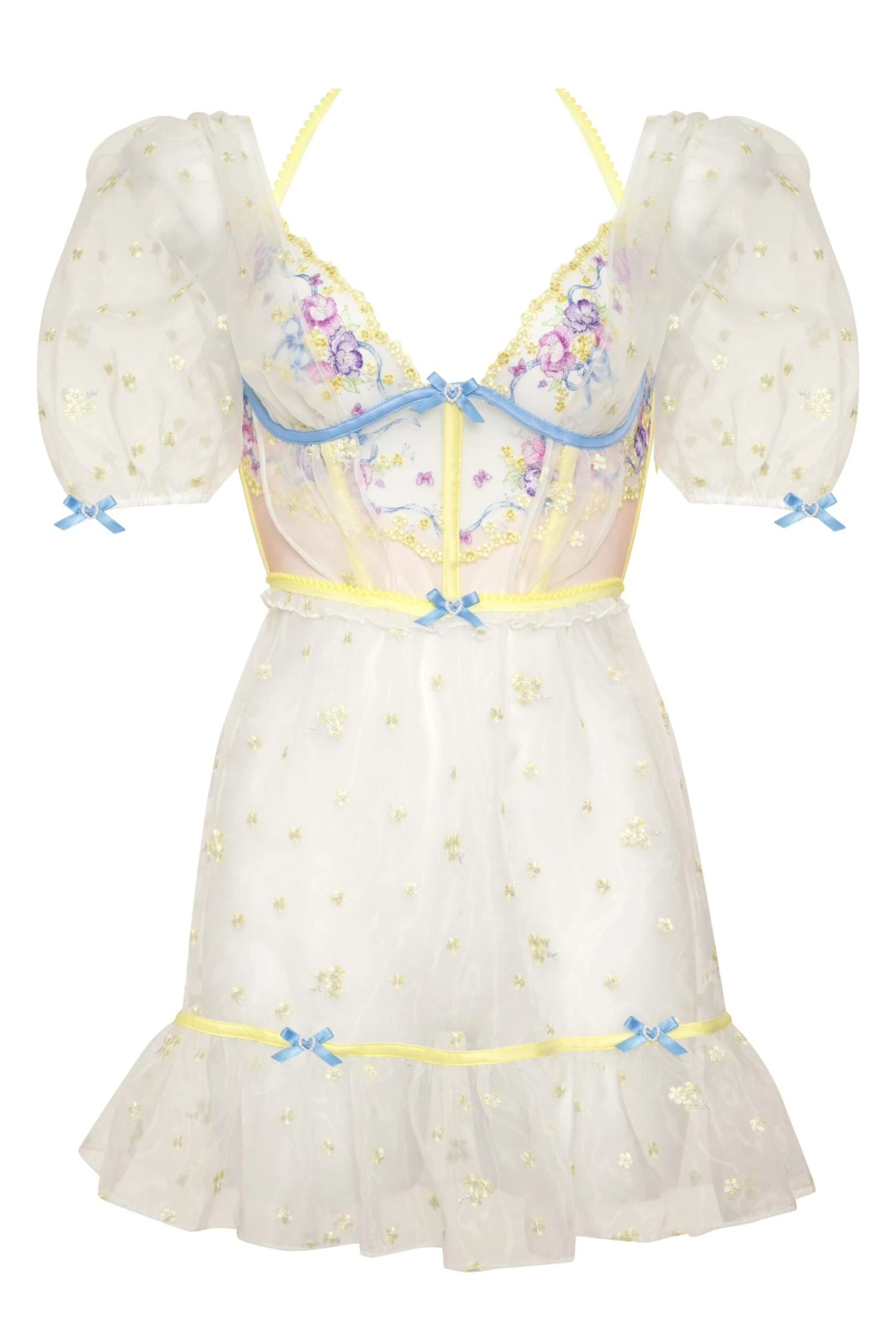 Lavender Meadows Embroidery Slip Dress 8 Lavender Meadows Embroidery Slip Dress - Image 6