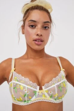 Lemon Daisy Underwire Bra
