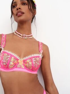 Electric Fields Embroidery Underwire Bra