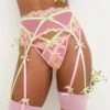 Hugging Hearts Embroidery Garter Belt -Lingerie Boutique Shop 220322 BC FLLxVS LOOK 24 0015