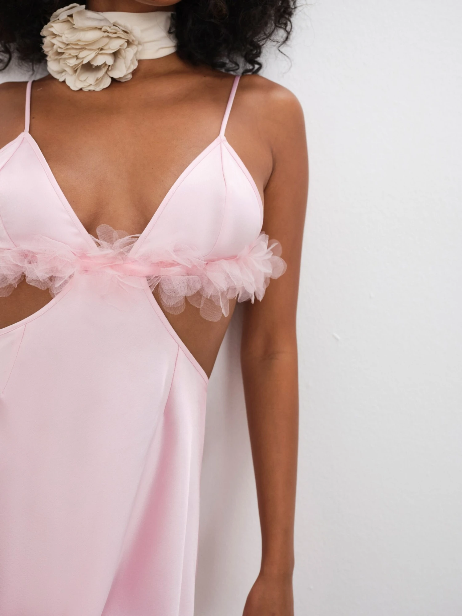 Floral Trim Slip Dress 4 Floral Trim Slip Dress - Image 2