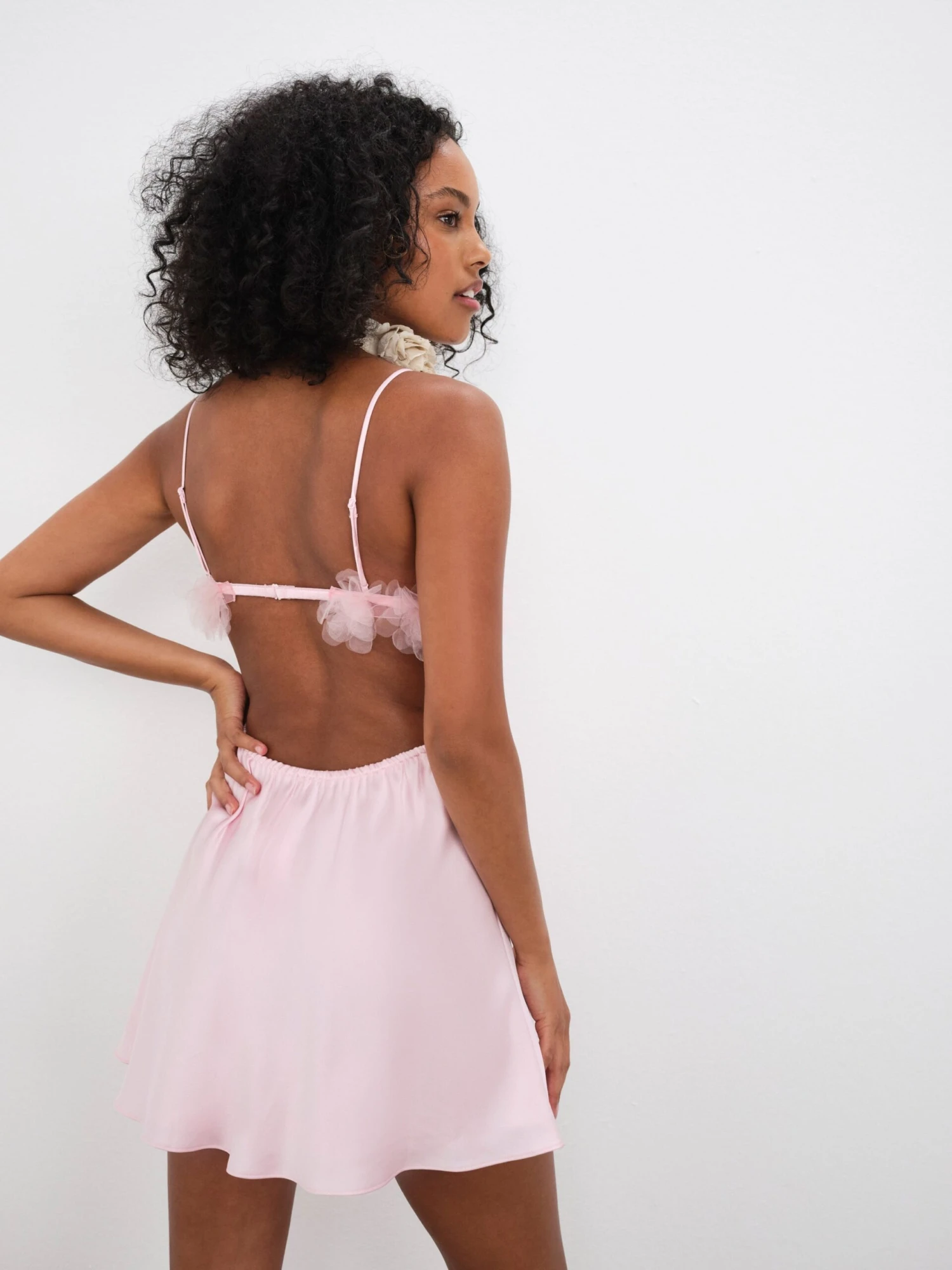 Floral Trim Slip Dress 5 Floral Trim Slip Dress - Image 3