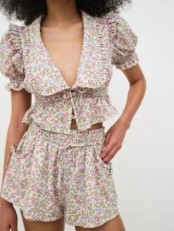 Baby Butterflies Sleep Short -Lingerie Boutique Shop 230314 BC FLL VS FALL23 D1 SKSP1723 SKSP1724 FA23 MULTI GARDEN 0055