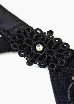 BLUEBELLA Nova Suspender Belt (Black) -Lingerie Boutique Shop 34799 bluebella nova black suspender belt