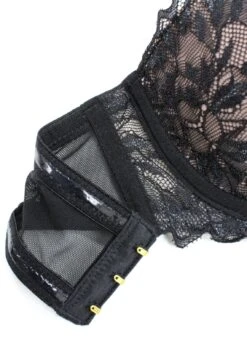 BLUEBELLA Addison (Black) Bra -Lingerie Boutique Shop 40677.bk bluebella addison bra black underwire padded balcony sexy lingerie c