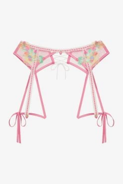 Berry Patch Garter -Lingerie Boutique Shop SKGB1288 SU23 Pink 2