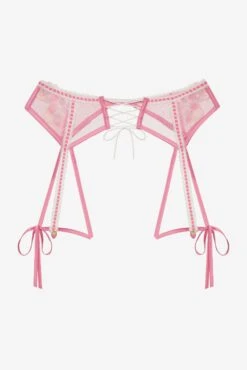 Berry Patch Garter -Lingerie Boutique Shop SKGB1288 SU23 Pink 3