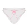AGENT PROVOCATEUR Lorna Brief (White / Pink) -Lingerie Boutique Shop agent provocateur lorna full brief white pink mesh underwear luxury lingerie A
