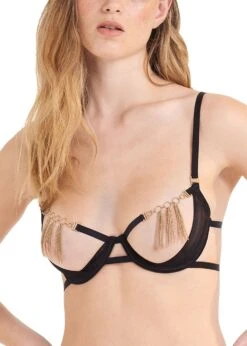 Lingerie Boutique Shop -Lingerie Boutique Shop bluebella aurora open bra underwired cupless gold black ultra sexy lingerie B