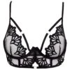 BLUEBELLA Caramella Bra (Black) 1 BLUEBELLA Caramella Bra (Black) -Lingerie Boutique Shop bluebella caramella bra sheer mesh black lace nonpadded underwire sexy lingerie A