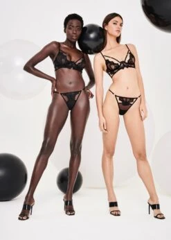 BLUEBELLA Caramella Bra (Black) 14 BLUEBELLA Caramella Bra (Black) -Lingerie Boutique Shop bluebella caramella bra sheer mesh black lace nonpadded underwire sexy lingerie F