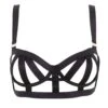 BLUEBELLA Highgate Open Bra (Black) -Lingerie Boutique Shop bluebella highgate cupless underwire cage bra black sexy lingerie A