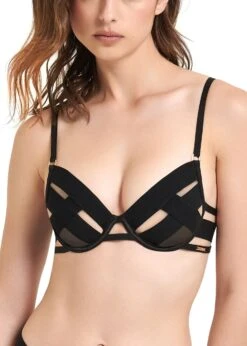 Lingerie Boutique Shop -Lingerie Boutique Shop bluebella mandra bra black bondage cupless bra underwired sexy lingerie B