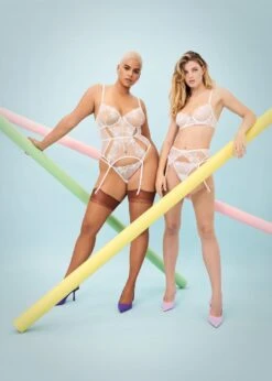 BLUEBELLA Marseille Bra (White) 16 BLUEBELLA Marseille Bra (White) -Lingerie Boutique Shop bluebella marseille white lace mesh see through bra underwired sexy lingerie G