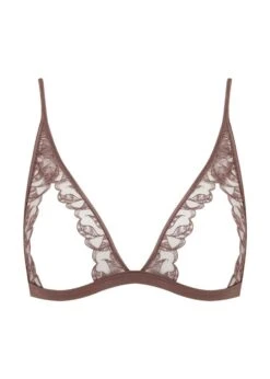 Paeonia Open Triangle Bra (Taupe)