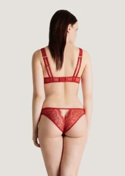 Maison Close Accroche Coeur Open Cup Bra (Red) -Lingerie Boutique Shop maison close accroche coeur open cup bra red lace 561546 sexy lingerie C